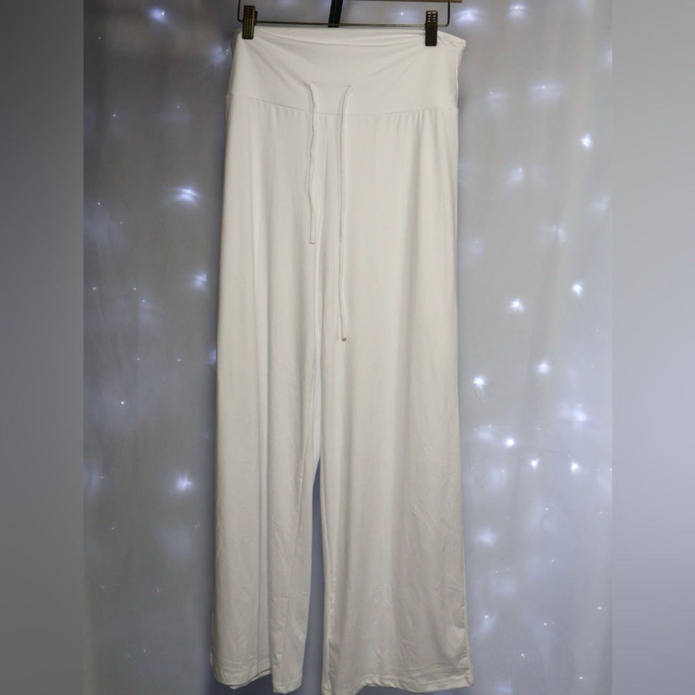 Elegant White Women's Soft Pants